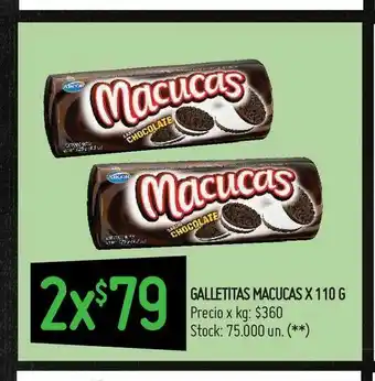 Changomas Galletitas macucas x 110 g oferta