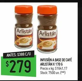 Changomas Infusión a base de café arlistán x 170 g oferta