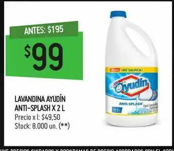 Changomas Lavandina ayudín anti-splash x 2 l oferta