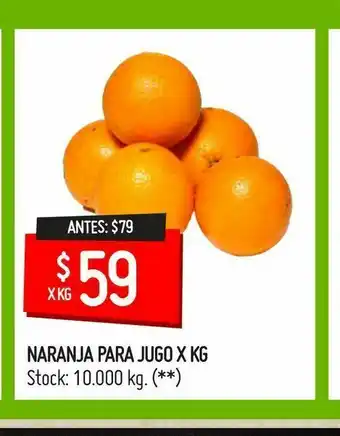 Changomas Naranja para jugo x kg oferta