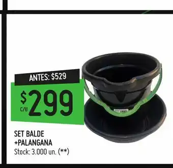 Changomas Set balde +palangana oferta