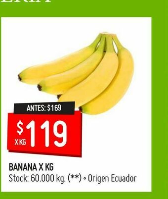 Changomas Banana x kg oferta