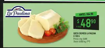 Changomas Queso cremoso la paulina x 100 g oferta