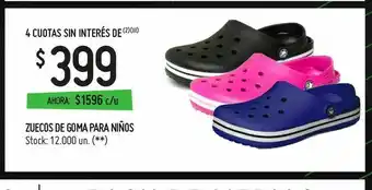 Changomas Zuecos de goma para niños oferta