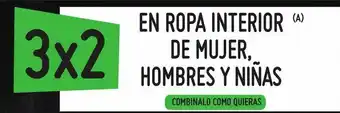 Changomas En ropa interior de mujer, hombres y niñas oferta
