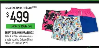 Changomas Short de baño para niños oferta