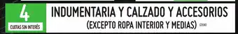 Changomas Indumentaria y calzado y accesorios oferta