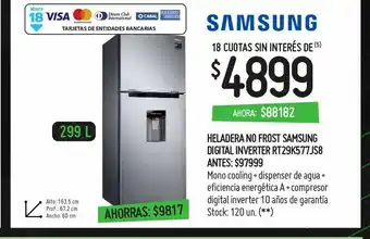Changomas Heladera no frost samsung oferta