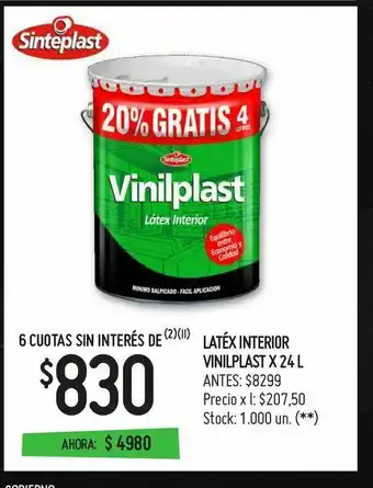 Changomas Latéx interior vinilplast x 24 l oferta