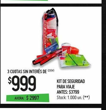 Changomas Kit de seguridad para viaje oferta
