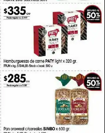 Disco Hamburguesas oferta