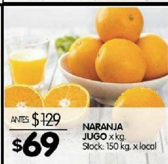 Disco Naranjas para jugo oferta