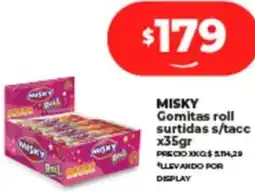Supermayorista Vital MISKY Gomitas roll surtidas s/tacc x35gr oferta