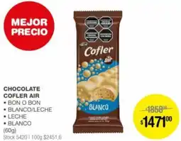 Atomo Conviene CHOCOLATE COFLER AIR 60g oferta