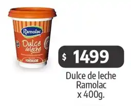 Autoservicio Capo Ramolac Dulce de leche oferta