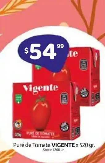 Cordiez Vigente Puré de Tomate x 520gr oferta