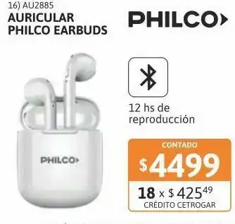 Auricular philco earbuds tws ap9tws bt