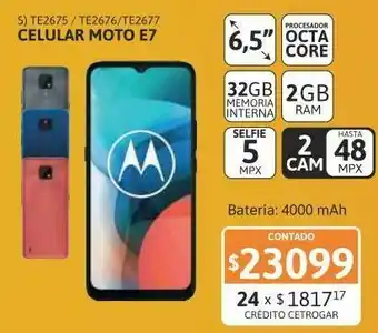 Cel lib moto e7 6,5" 2/32 48m rosa coral