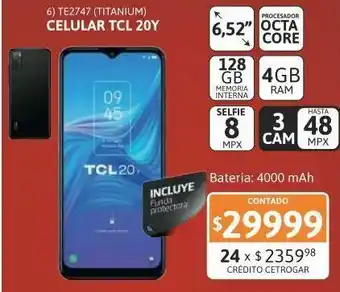 Samsung Cel lib tcl 20y 4/128gb 48mp 6156 ne oferta