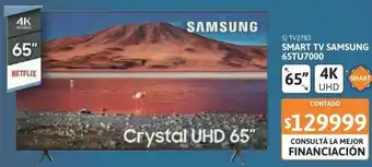 Samsung Tv led 65 sams 65tu7000 uhd 4k smart oferta