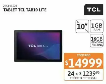 Samsung Tablet tcl tab10 lite 1-16gb negra oferta