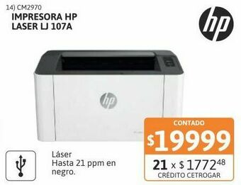 Samsung Impresora laser hp laser lj 107a oferta