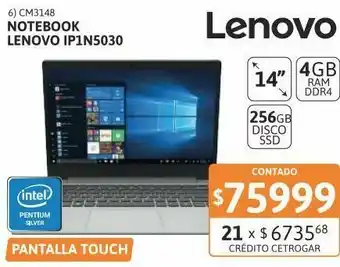 Note lenovo ip1-14igl05 n5030 4gb-256gbs