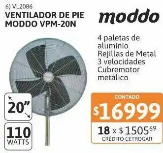Samsung Vent de pie 20" moddo metalico vpm-20n oferta