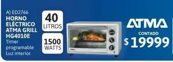 Samsung Horno elect atma grill 40l 1500w hg4010e oferta