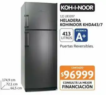 Helad kohinoor 413 lts acero khda43/7