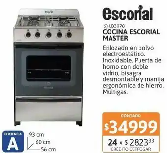 Samsung Cocina escorial master inox mg 56cm oferta
