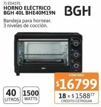 Samsung Horno elect bgh 40l bhe40m19n oferta