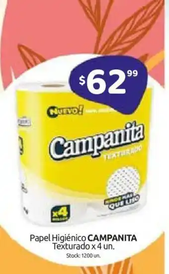 Cordiez Campanita Papel HigiénicoTexturado x 4un oferta