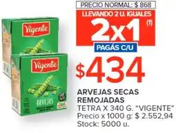 Carrefour Vigente arvejas secas remojadas oferta