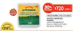 Carrefour Los 4 hermanos queso cremoso horma oferta