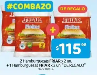 Cordiez Fiar 2 Hamburguesas x 2un + Friar 1 Hamburguesas x 2un "De Regalo" oferta