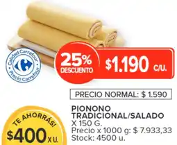Carrefour Pionono tradicional/salado oferta