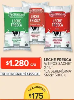 Carrefour La serenisima leche fresca oferta