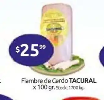 Cordiez Tacural Fiambre de Cerdo x 100gr oferta