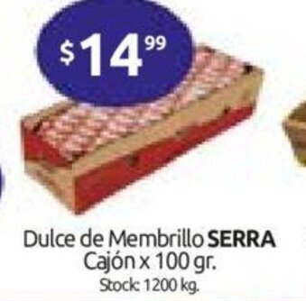 Cordiez Serra Dulce de Membrillo Cajón x 100gr oferta