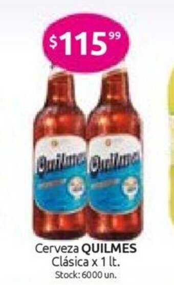 Cordiez Quilmes Cerveza Clásica x 1lt oferta