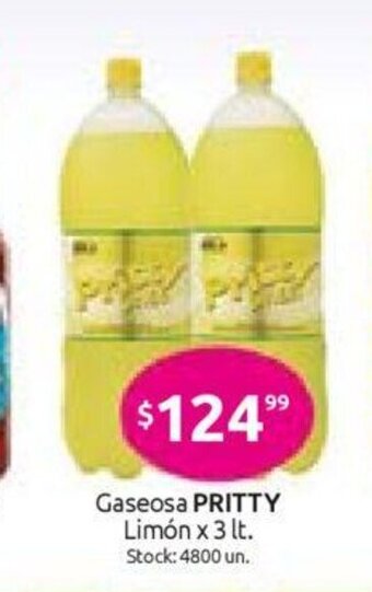 Cordiez Pritty Gaseosa Limón x 3lt oferta