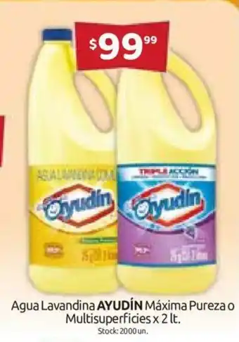Cordiez Ayudín Máxima Pureza o Multisuperficies Agua Lavandina x 2lt oferta