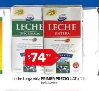 Cordiez Primer Precio Leche Larga Vida UAT x 1lt oferta