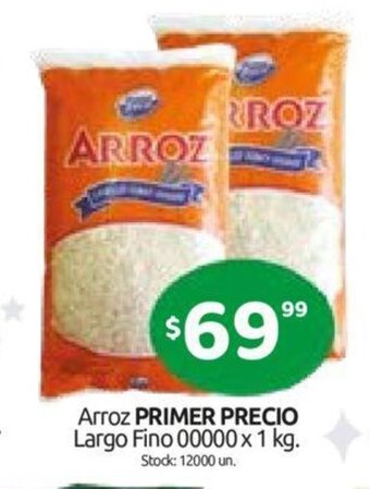 Cordiez Primer Precio Arroz Largo Fino 00000 x 1kg oferta