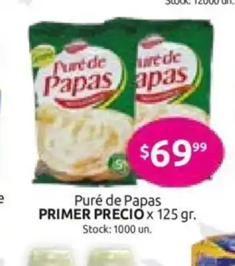 Cordiez Primer Precio Puré de Papas x 125gr oferta