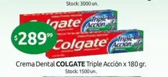 Cordiez Colgate Triple Acción Crema Dental x 180gr oferta