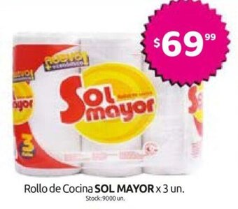 Cordiez Sol Mayor Rollo de Cocina x 3un oferta