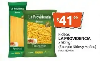 Cordiez La Providencia Fideos x 500gr (Excepto Nidos y Moños) oferta