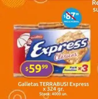 Cordiez Terrabusi Express Galletas x 324gr oferta